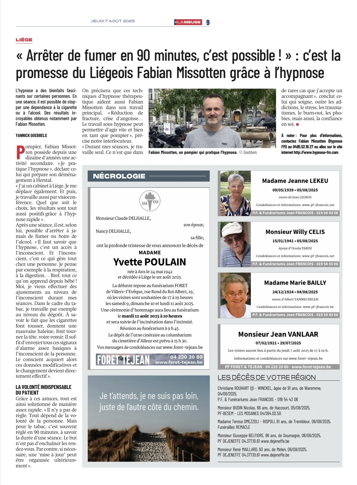 « Arrêter de fumer en 90 minutes, c'est possible ! » : la promesse du Liégeois Fabian Missotten grâce à l'hypnose